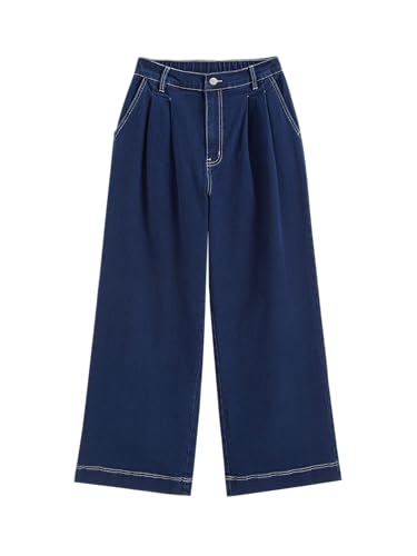 CIDER Wide Leg Jeans for Women High Waisted Denim Pants Casual Loose Fit Jeans