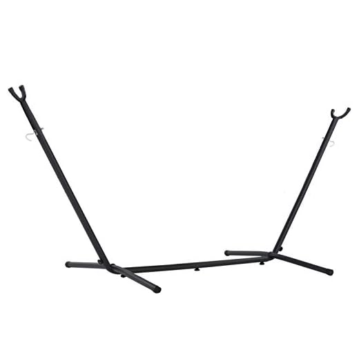 Vivere UHS10-CHA Universal Hammock Charcoal, 10ft Stand