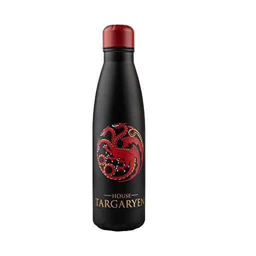 Cinereplicas Game of Thrones - Botella isotérmica 500ml Acero inoxidable - Licencia Oficial (Targaryen) | Ya disponible en tu tienda friki favorita! En mundofriki.es!