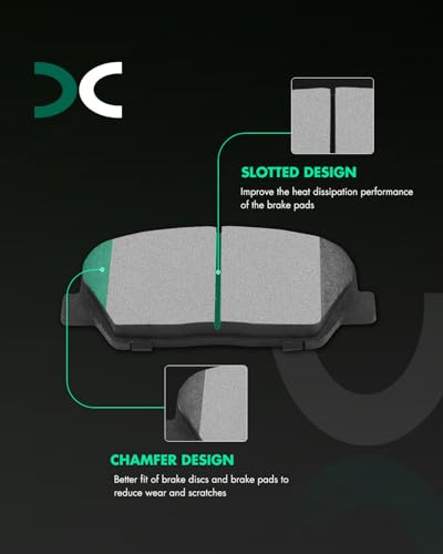 Image of SCITOO D1413 Ceramic Brake Pads Sets Front w /Hardware Replacement For Hyundai For Genesis Coupe 2010-2016,For Hyundai For Veloster 2013-2016,For Kia For Optima 2011-2015