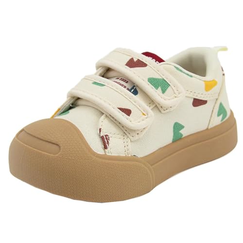 Kids Slip On Sneakers Non-Slip with Soft Rubber Sole Strap Athletic Running Shoes Comfort Outdoor Activities