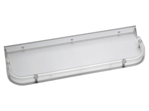 Image of RAB ABS Plastic Organizer | Multi-Compartment Storage Rack (Code:- ACP Soap Dish Double & Paste Holder, Pack of 1 Piece) (Clear, 15 inch, Wall Shelf)