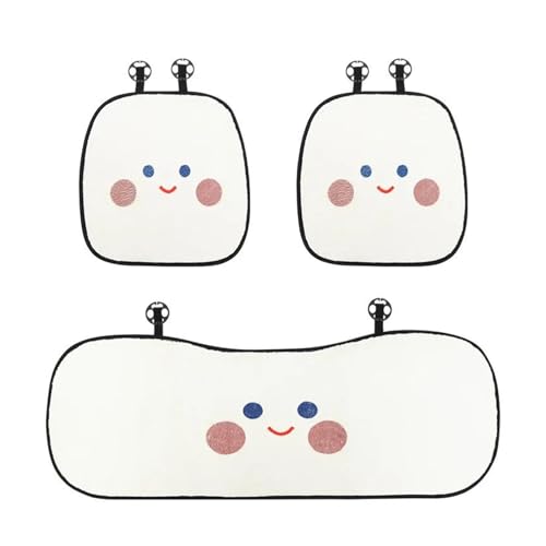 Housse de coussin de siège auto universelle en peluche épaisse et ornements de qualité
