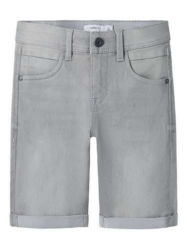 NAME IT Garçon Nkmsofus Dnmtax 2012 Long Noos Shorts, Medium Grey Denim, 146 EU