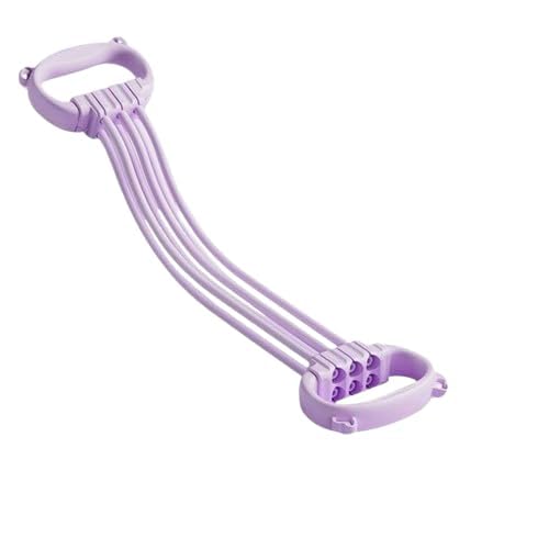 RK Prime™ Figure-4 Pull Reducer Resistance Band | 4-Tube TPR Latex | Yoga, Stretching & Full Body Toning | Back, Arms, Abs, Legs | Physical Therapy Safe | Beginners & Women | for Gym Exerciser-image-22