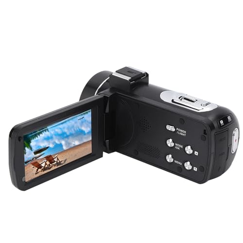 Portable Digital Video Camera,30MP 4K Antishake 1080P HD 18X Zoom 3in IPS Touch Display Screen Digital Video Camera Camcorder