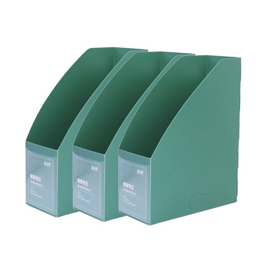 3PCS多目的ブーデンドファイルマガジンラックマガジンラック寮のオフィスファイルの主催者のための明確なラベルウィンドウオーガナイザー