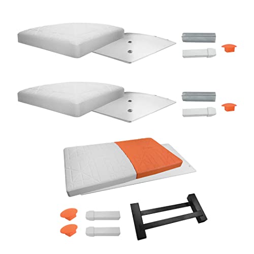Champion Sports Official Size Safety Breakaway Baseball Base Set With Breakaway Double First Base - Molded Rubber Quick Release Base Set #TOP24