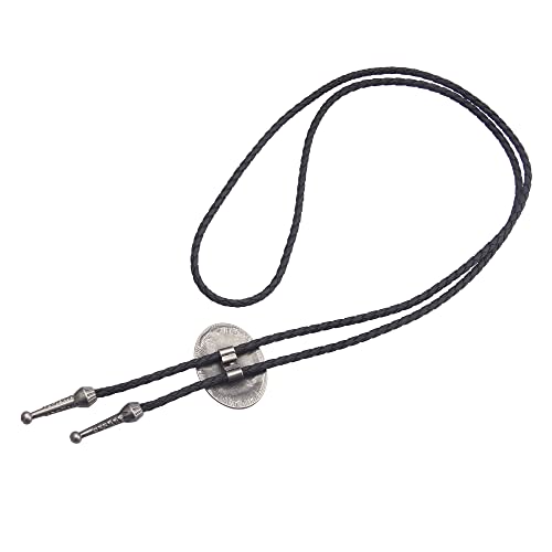 Image of GelConnie Bolo Ties for Men Women Western Cowboy Tie Mens Western Necklace Leather Necktie Gold Bolero Tie Cowboy Necklace