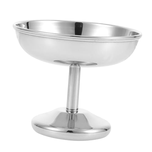 GLEAVI Copa de Acero Inoxidable para Postres Taza para Helado y Yogur Cuenco Multiusos para Ensaladas Frutas y Snacks para Hogar y Fiestas