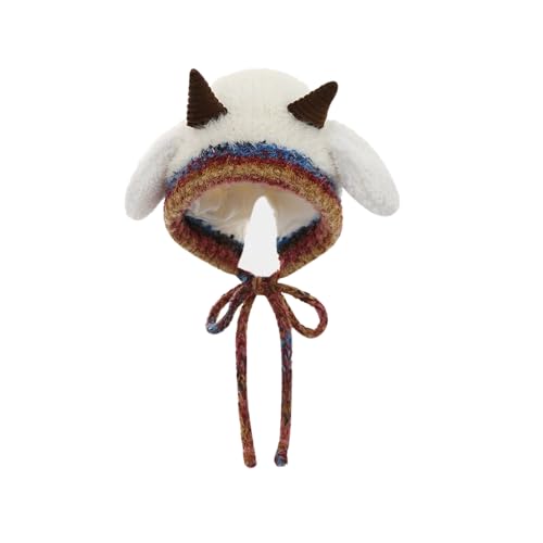 Bonnet d'hiver tricoté style Baotou pour les balades en montagne et sorties sous la neige