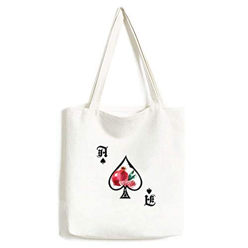 Sac à main en aquarelle lavable grand cabas en toile imprimé fruits pour femme