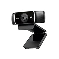 Logitech C922 Pro Stream Webcam, HD 1080p/30fps Or HD 720p/60fps Hyperfast Streaming, Stereo Audio, HD Light Correction, Autofocus, For YouTube, Twitch, XSplit, PC/Mac/Laptop/Macbook/Tablet - Black