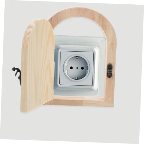 Protector de madera para interruptor, placa embellecedora pintable y autoadhesiva 7