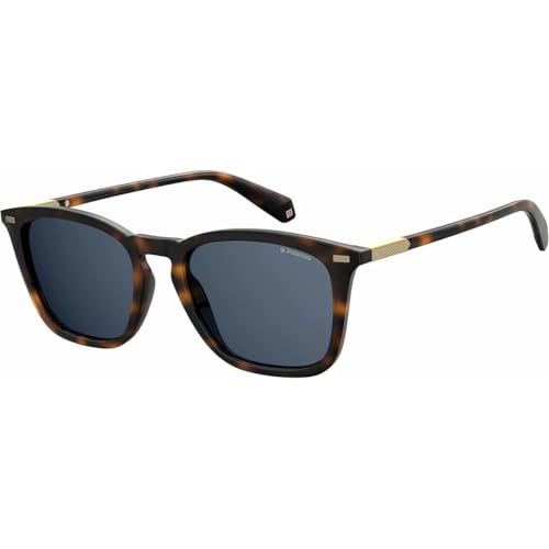 Polaroid Men's Modern Polarized Square Sunglasses, Dkhavana, 52