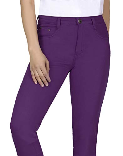 HDE Women's Mid-Rise Stretchy Denim Slim Fit Skinny Jeans4