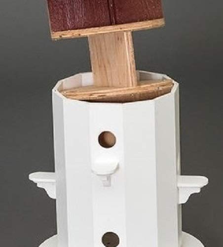 6 Room 30" Birdhouse - Weatherproof Azek Vinyl With Patina Copper Top Bird House Amish Handcrafted In Lancaster Pennsylvania Usa #TOP3