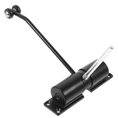 NUOBESTY 自動閉まる引き戸用 デザアクローザー ブラック 耐久性可能 静音ゲートクローザー 室内扉向け