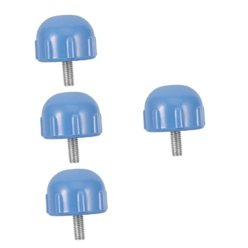 BEBEMOKO 4個 IVポールアクセサリー blue 生理食塩水スタンドハンドルスクリューキャップ 再利用可能なスクリューキャップアクセサリ ハンドル交換 交換用アクセサリ スタンドの供給