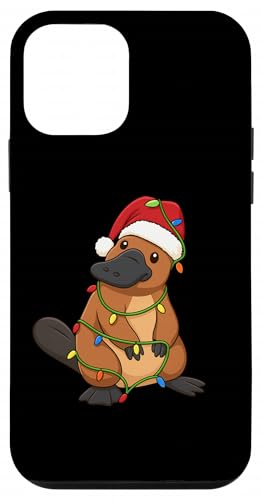 カモノハシ クリスマスツリーライト ホリデー 動物愛好家 スマホケース iPhone 12 mini 用
