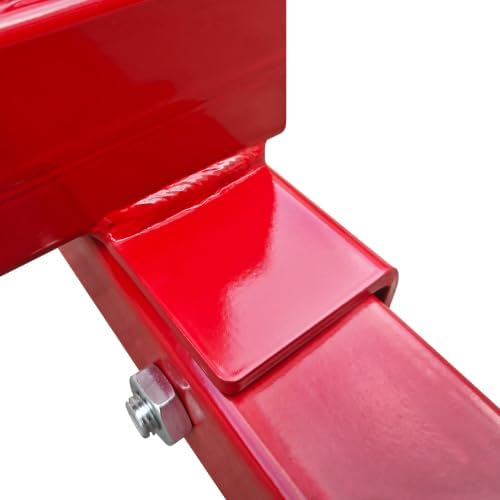 Engine Stand 1250LBS Capacity, 360 Degree Rotating Engine Run Stand with 4-Casters, Heavy Duty Motorcycle Engine Stand for Auto Repair, Vehicle Maintenance, Red