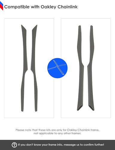 Image of BLAZERBUCK Replacement Temple Sleeves Ear Socks for Oakley Chainlink OO9247 Sunglasses
