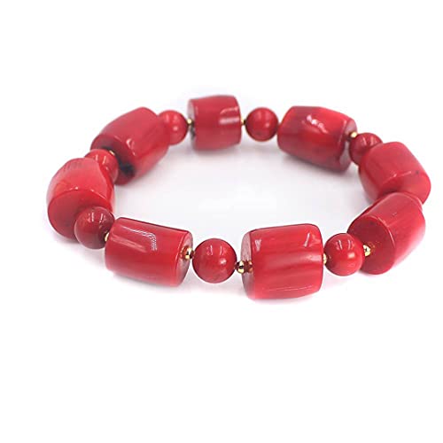 Bijoux pour femmes en corail naturel orange rouge à offrir pour un anniversaire