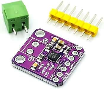 Image of MAX98357A I2S 3W Class D Amplifier with INMP441 Digital Microphone Module | I2S Audio Input Output Kit for ESP32 Arduino Raspberry Pi | Voice & Audio Projects