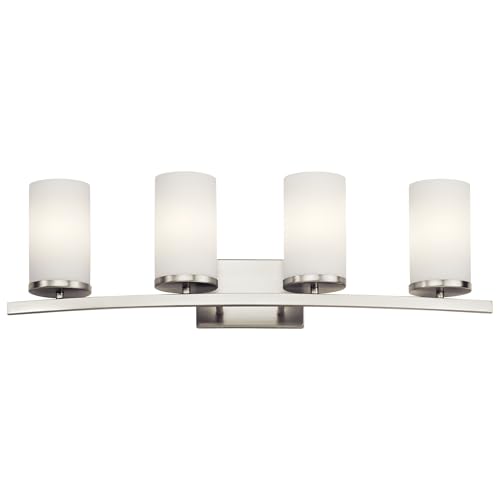Kichler Hendrik 3-Light Bathroom Vanity Light, Brushed Nickel