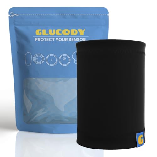 GLUCODY Freestyle Sensor Free 2 Armband / Suitable for All Sensors / Soft and Comfortable Diabetes Sensor Armband (Black, XS (15-20 cm))