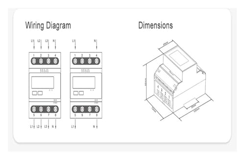 Compteur d'énergie électrique SDM72D-M triphasé pour piloter la maison connectée