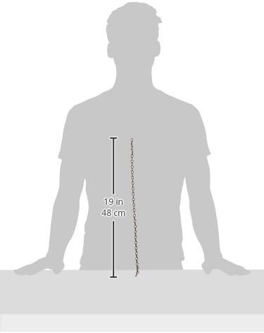 Miniatura 2 de Panacea 86415 Cadena de repuesto para maceta, latón antiguo, 18 pulgadas, cadena de 3 puntas