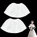 NBEADS 1 Pair White Removable Puff Sleeves, Bridal Detachable Bishop Sleeves Lace Trim Arm Accessories for Wedding Dresses Prom Evening Gowns, 11×5Inch