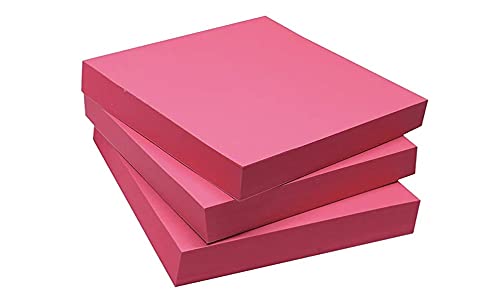 ODDY Notas adhesivas, 2 unidades de potencia de adhesión, 7.6 x 7.6 cm, color rosa neón (paquete de 3240 hojas)