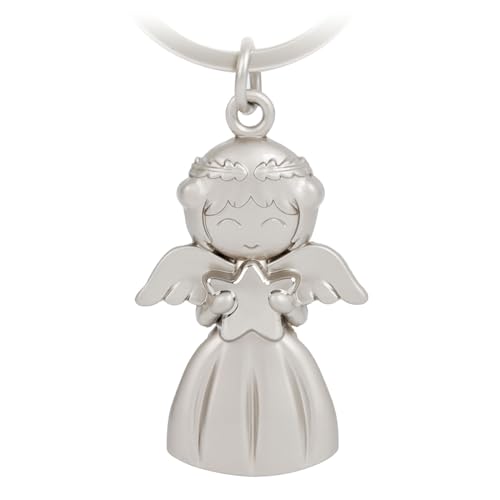 Porte-clés ange gardien porte-bonheur avec pendentif en forme d'ange avec cœur pour examens ou voiture, convient comme cadeau pour femme, petite amie,...
