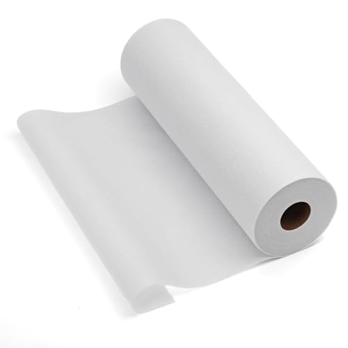 Wamkon 30 cm x 27 m Bügelvlies weiß Vlieseline zum Aufbügeln Mittelschwer Bügelflies Bügelvlies zum Verstärken 50 g/m zum Nähen Quilten Basteln Schneidern