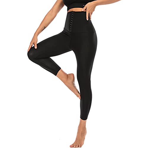 Bakerdani-Sauna-Leggings-Sweat-Pants-High-Waist-Compression-Slimming-Hot-Thermo-Workout-Pants-Training-Capris-Body-Shaper