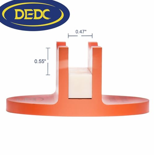 Image of DEDC Universal Aluminum Grooved Magnetic Jack Pad 2 Pcs, Jacking Puck Pinch Weld Frame Rail Adapter with 2 Reminder Streamers, Oil Change Mush Haves, Mechanic Tools in Garage, Gifts for Mechanics