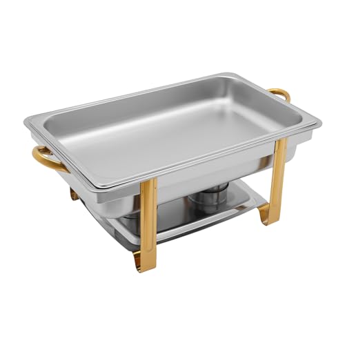 TFIANYNI Edelstahl Warmhaltebehälter Rechteckig Speisewärmer Mit Deckel 9L, Kraftstoffhalter Tray, Buffetwärmer Set, Abnehmbaren Und Stapelbaren, Einstellbare Wärme – Bild 7