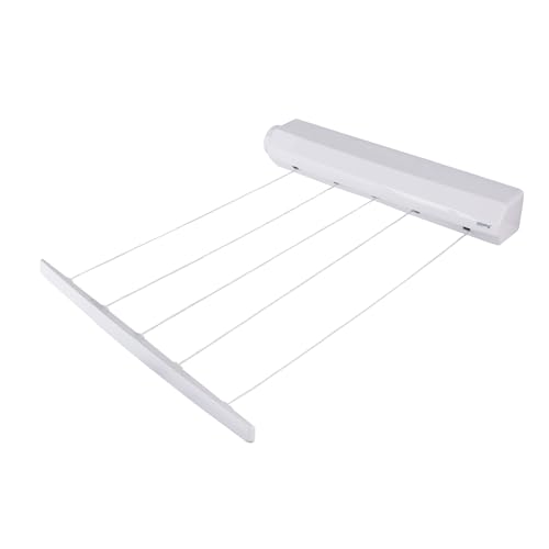 Minky 5 Line Retractable Reel Extendable 22m Wall Mounted Washing Line