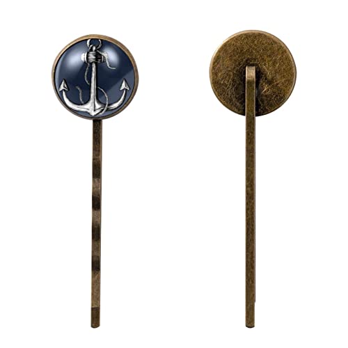 Épingles à cheveux ancre bleu marine de haute qualité pour chignon chic