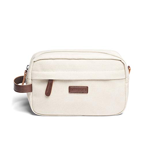 Preisvergleich Produktbild VALDERO® Kulturtasche / Kulturbeutel / Kosmetiktasche (Elfenbein, Bali)