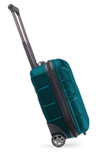 Valise cabine 45x36x20 cm en ABS rigide avec 2 roues vert aqua