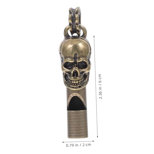 Silbato de Cobre con Diseño Calavera para Camping y Fútbol miniatura 2