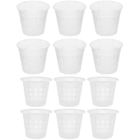 12PCS Orchid Breathable Slotted Plant Pot with Drainage Hole Plant Nursery Pots for Gardening Garden Home Cover