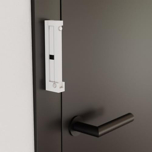 Scheffinger Verrou de porte V77, construction robuste, résistance maximale, protection fiable contre les cambriolages en blanc de signal