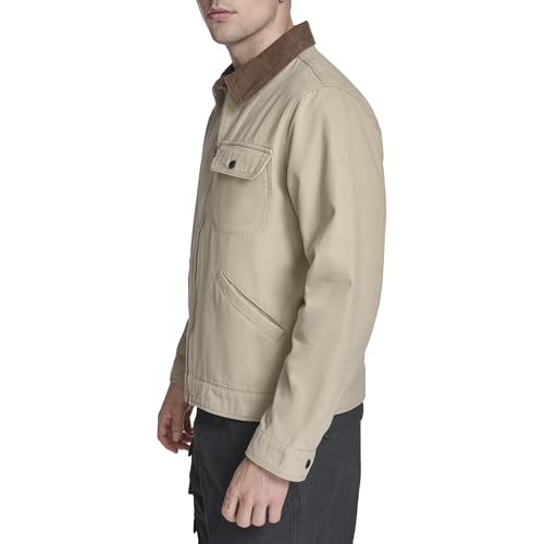 Image of Levi's Men's Workwear Cotton Canvas Corduroy Collar Depot Jacket