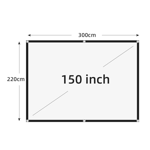 Pantalla de proyección portátil plegable 150 pulgadas 4:3 miniatura 2