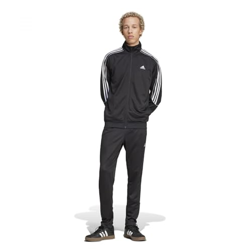 adidas Uomo SPORTSWEAR 3S DOUBLEKNIT TRACKSUIT, black, S
