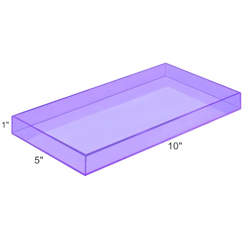 ROYALITA Acrylic Tray for Countertop, Guest Towel Holder Tray for Bathroom by ROYALITA - Used condition - Image 3